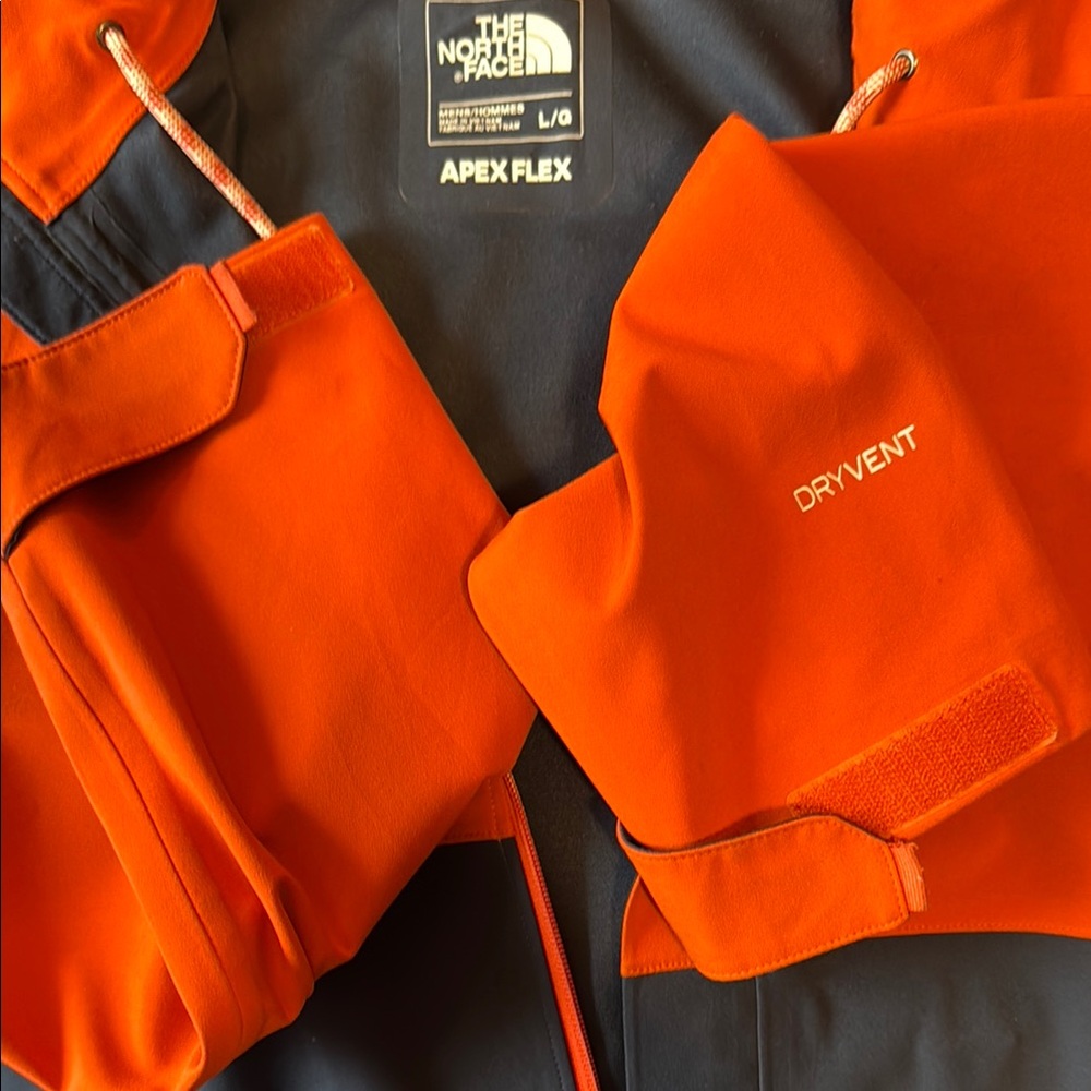 The North Face Orange and Black Performance Jacket - Picture 5 of 11